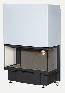 Топка Экокамин Дельта 1000КB (черный шамот)